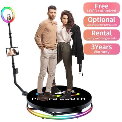 25cm de altura de plataforma Stand exclusivo 360 Selfie Overhead para evento de negocios o cumpleaños