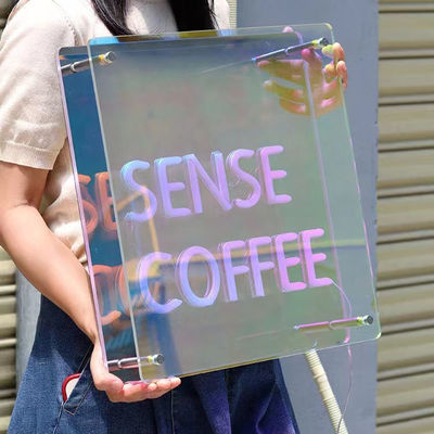 Espejo multicapa 3D de signo de neón Espejo con logotipo LED de color personalizado perfecto