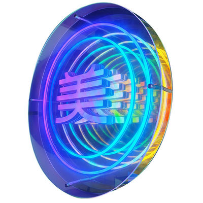 Indicador de neón de luz con marco de metal duradero