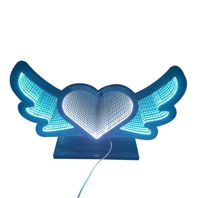 DC 12V Voltado de entrada Infinity Mirror Neon Sign para la decoración de Navidad Diseño personalizado