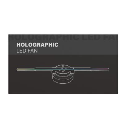 42cm 52cm 65cm 70cm 100cm Pantalla de proyección LED 3d Holograma ventilador para anuncios en la tienda