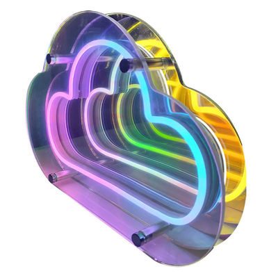 DC12V/AC110-220V Custom Infinity Logo Colorado LED 3D Neón túnel de pared para DJ fiesta de discoteca