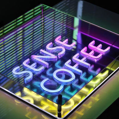 DC12V/AC110-220V Custom Infinity Logo Colorado LED 3D Neón túnel de pared para DJ fiesta de discoteca