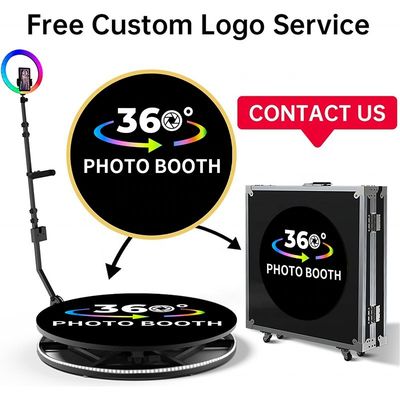 Plataforma giratoria de la cámara 360 fotobooth con carga de 500 kg y control de emergencia