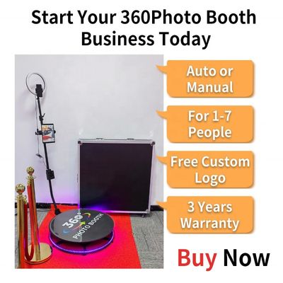 Plataforma giratoria de la cámara 360 fotobooth con carga de 500 kg y control de emergencia