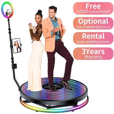 Captura tu día especial con nuestra plataforma de selfies de video de bodas y un stand fotográfico 360