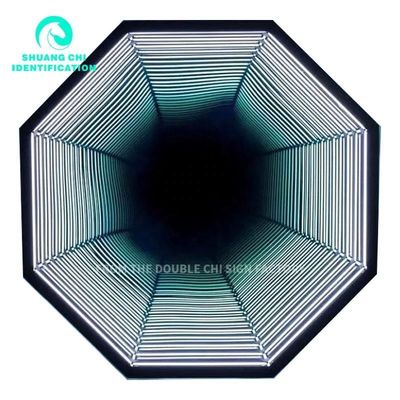 Espacio de transformación a cuadros 3D Neón espejos abisales personalizados con colores personalizables