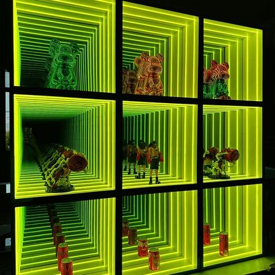 Tienda de moda LED de luz de cambio de color gabinete de visualización para la decoración inteligente del túnel