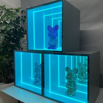 Tienda de moda LED de luz de cambio de color gabinete de visualización para la decoración inteligente del túnel