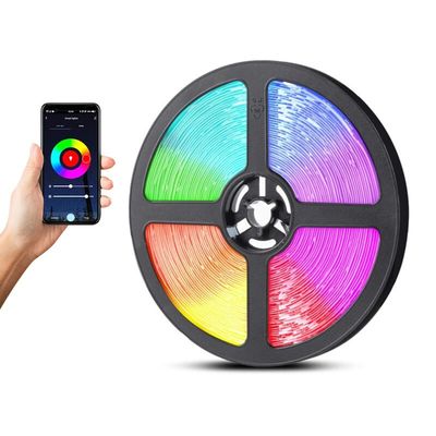 3- 180LEDS 10M TUYA Control WIFI 24 Clave IR remoto Sincronización de música Alexa Asistente de Google Compatible RGB 5050 Luz de banda LED