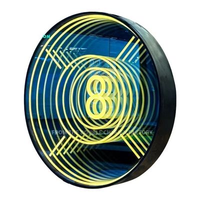 Luz LED de alto brillo signo de neón espejo infinito para decoración sofisticada