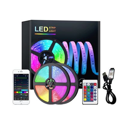 Servicio de soluciones de iluminación 30 Meter 12V Bluetooth LED Strip Light con 5050 RGB RGBIC