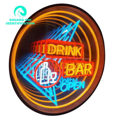 La artesanía de los espejos de neón abisales se encuentra con la innovación LED personalizada de la decoración de vidrio 3D
