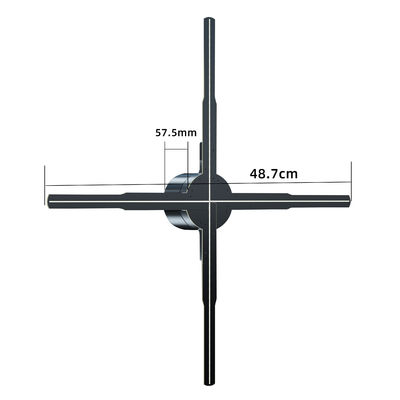 100cm 2 cuchillas 3D Holograma Fan Hospital 'producto revolucionario 1.692MM Relación de contraste
