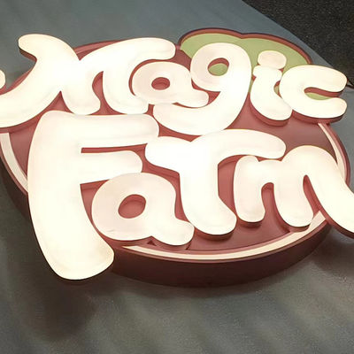 Signo retroiluminado de acero inoxidable Display de letras 3D personalizable para logotipos electrónicos de empresas