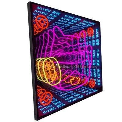 Transforma tu espacio con Infinite Mirror 3D Personalizado LED Neon Sign Abraza la creatividad