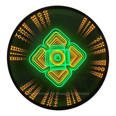 Transforma tu espacio con Infinite Mirror 3D Personalizado LED Neon Sign Abraza la creatividad