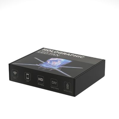 2300 Brillo 65cm Nube 1080p Wifi Holograma Ventilador Digital de la señalización de vídeo Led 3d Display