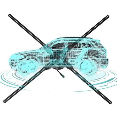 Interior de 65 cm Cuatro cuchillas 3D pantalla holográfica Holograma ventilador con alta resolución