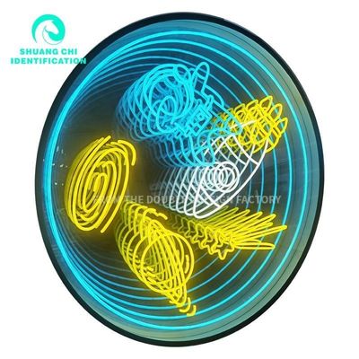 Fuente de alimentación de enchufe Espejo de neón moderno para ambientes elevados y mejoras de la sala de LED