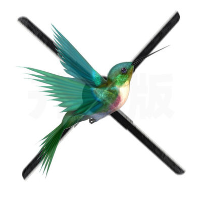 Gran ventilador de proyección de hologramas 3D de 180 cm con 4 cuchillas 1.692MM Control de aplicación Wifi de tono de píxeles