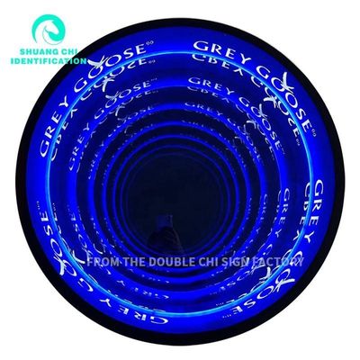 Fuente de alimentación de enchufe Espejo de neón moderno para ambientes elevados y mejoras de la sala de LED