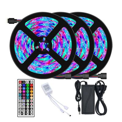 16.4ft 12V 5050 RGB Smart Bluetooth LED Strip Luz de música para la decoración del dormitorio
