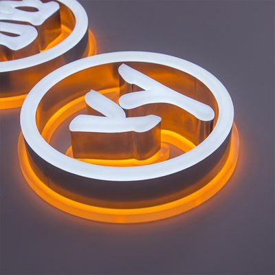 Adaptador de alimentación en moda acrílico 3D LED plástico caracteres luminosos para el frente de la tienda
