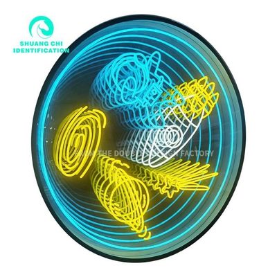 Espejo de neón acrílico para interiores Una combinación perfecta de arte y precisión