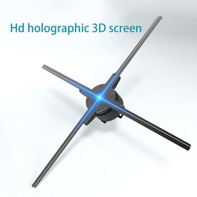 Ventilador de pantalla holográfica 3D con LED de 24 horas de tiempo de respuesta y ángulo de visión de 176 °