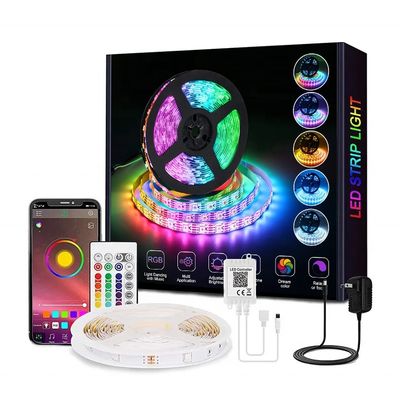 12V LED Light Strip con 30/60/90/120/144 RGB WS2815 LEDs Flexible y Direccionable