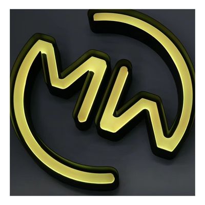 Señales para exteriores 3d Iluminado Led Light Led acrílico Caracteres luminosos con color personalizado