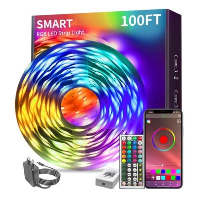 Luzes de banda LED multicolores residenciales direccionables SK6812 SMD 5050 RGB con aplicación