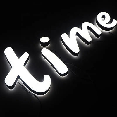 Caracteres luminosos Lámparas de letras LED Señales de pared para pantallas publicitarias interiores y exteriores