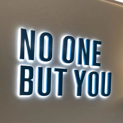 12V LED caracteres luminosos letras del alfabeto metálico para el acrílico signo de las letras del canal