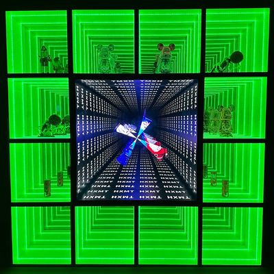 Caso de pantalla de luz LED de alto brillo personalizado para Magic Mirror Glass Cake Hat Watch