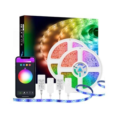 Diseño de iluminación y circuitos Luces de Navidad Casa Luces LED Banda Bluetooth Tiktok