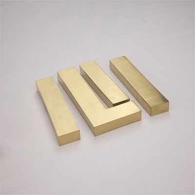 Luz LED de alto brillo de acero inoxidable retroiluminado acrílico 3d iluminado Carta logotipo