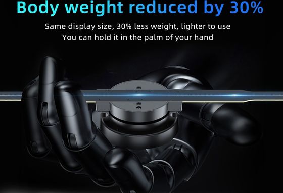Innovadora pantalla LED holográfica 3D a simple vista con voltaje de entrada de 100-240W/AC 50/60HZ