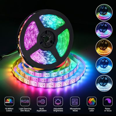Controlador de banda de luz LED inteligente con chip led SMD 5050 y vida útil de 2 años