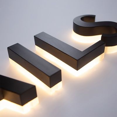 Tablero digital para publicidad signo abierto luz LED caracteres luminosos letra del alfabeto