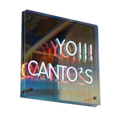 Espejo de letras acrílicas 3D LED personalizadas Espejo infinito para tableros publicitarios