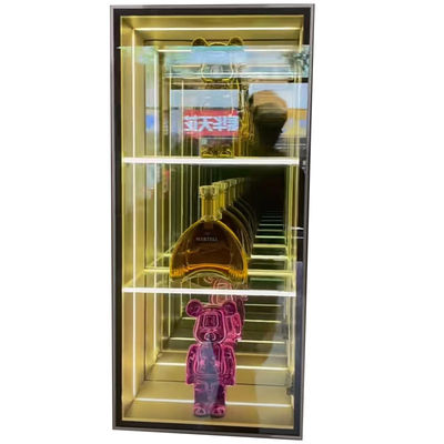 DC12V/AC110-220V Infinity Mirror Display Case para el diseño de la panadería seca de pasteles de rosquillas