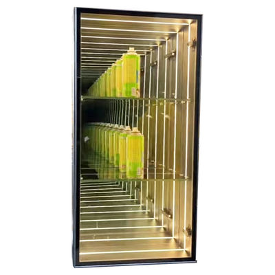 DC12V/AC110-220V Infinity Mirror Display Case para el diseño de la panadería seca de pasteles de rosquillas