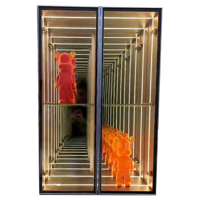 DC12V/AC110-220V Infinity Mirror Display Case para el diseño de la panadería seca de pasteles de rosquillas