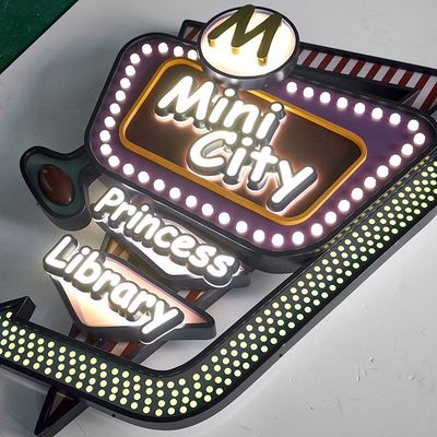 Display publicitario LED Light Box Sign con 12V de voltaje de entrada y caracteres luminosos