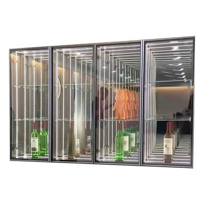 Casilla de pantalla de espejo de abismo infinito de alta luminosidad LED para decoraciones de productos 2024