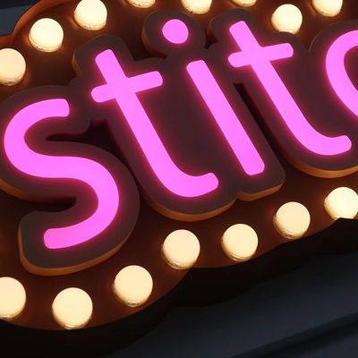 Signos de letras del alfabeto LED personalizados de doble cara iluminados para exhibición exterior interior