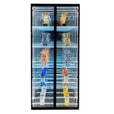 Casilla de pantalla de espejo de abismo infinito de alta luminosidad LED para decoraciones de productos 2024