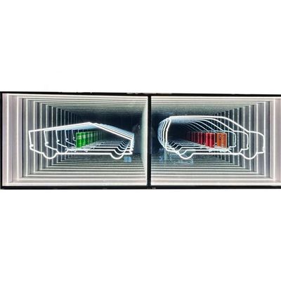 Casilla de pantalla de espejo de abismo infinito de alta luminosidad LED para decoraciones de productos 2024